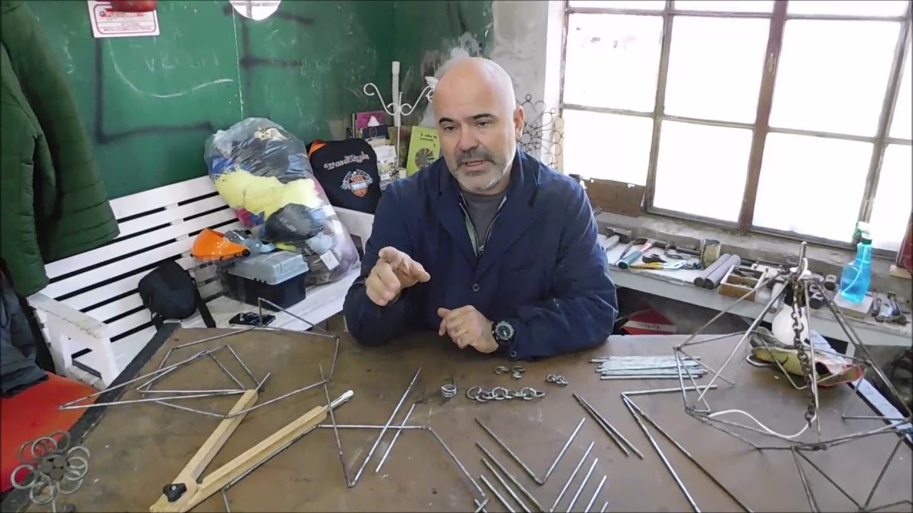 Arte en hierro- Lámpara diamante