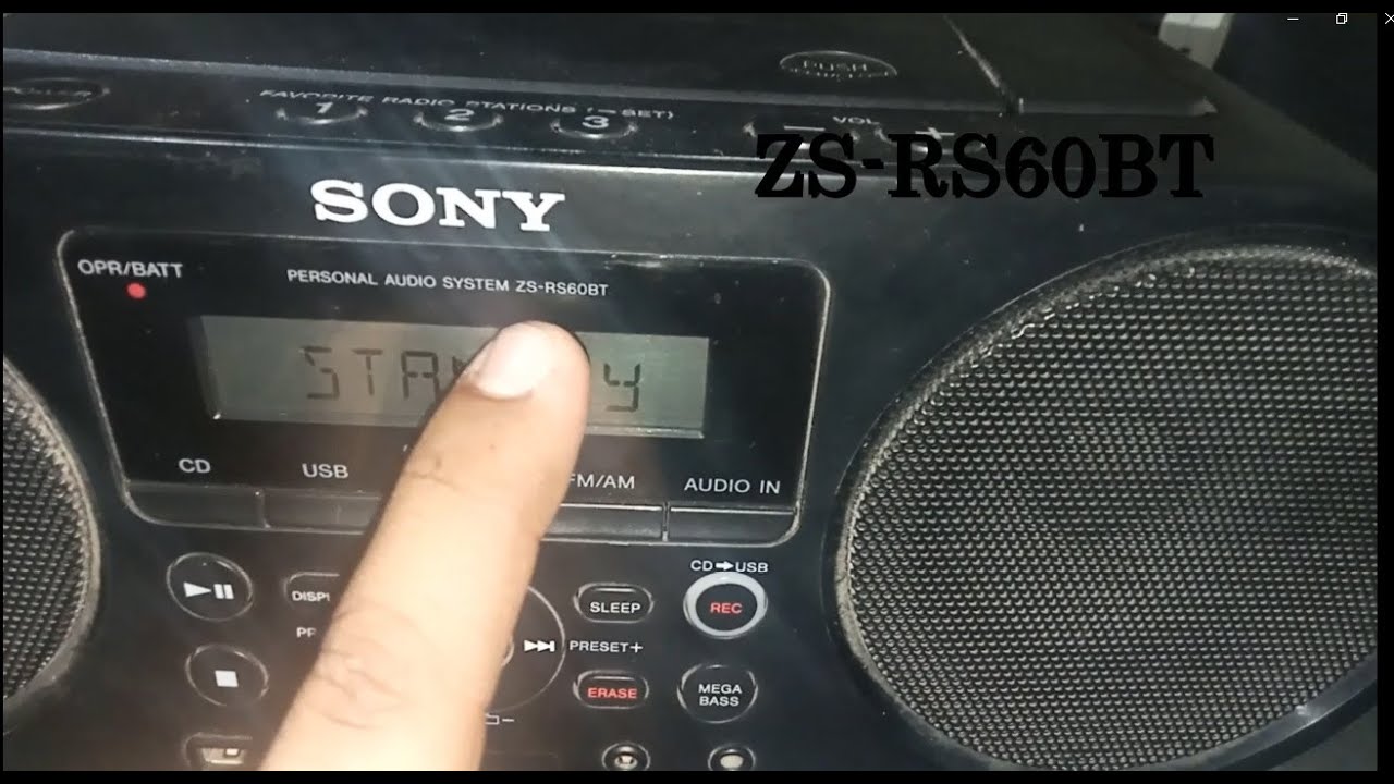 Grabadora Sony || Mod. ZS-RS60BT || No Lee Los Discos