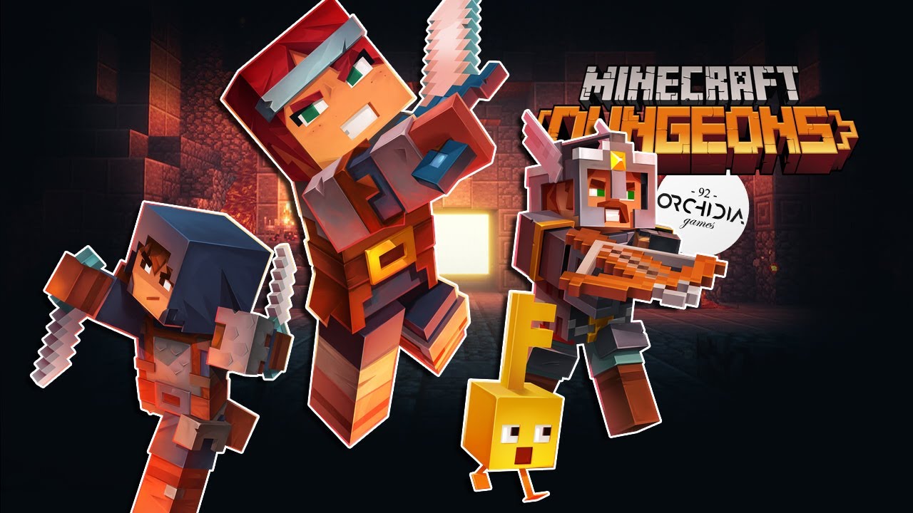 Minecraft Dungeons w trybie Kooperacji / Zmniejsz ten poziom trudności!
