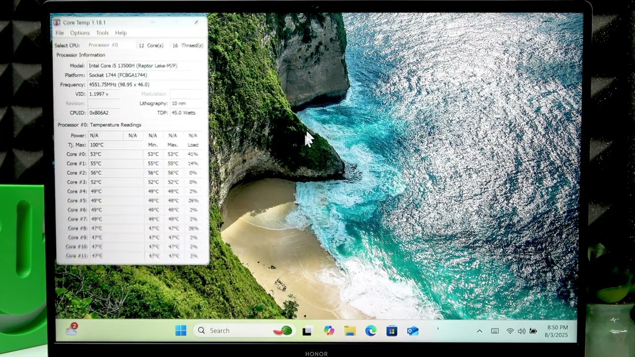 HONOR MagicBook X16 PRO &ndash; How to Check Laptop Temperature