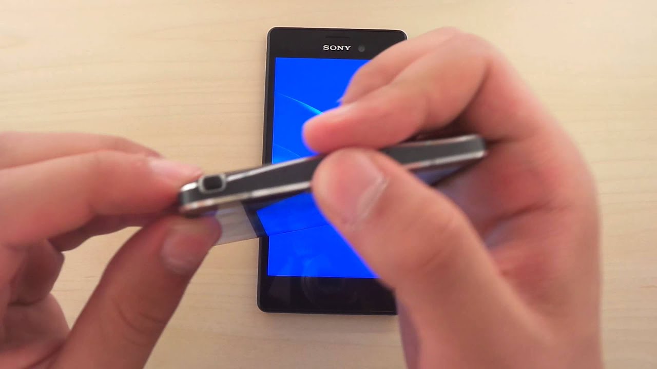 How to insert a Nano-Simcard - Sony Xperia M4 Aqua