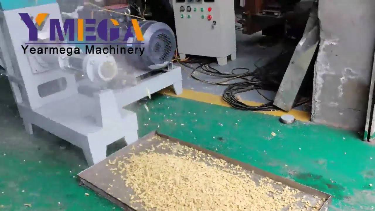 New Design small full fat Soybean extruder soybean meal making machine working video