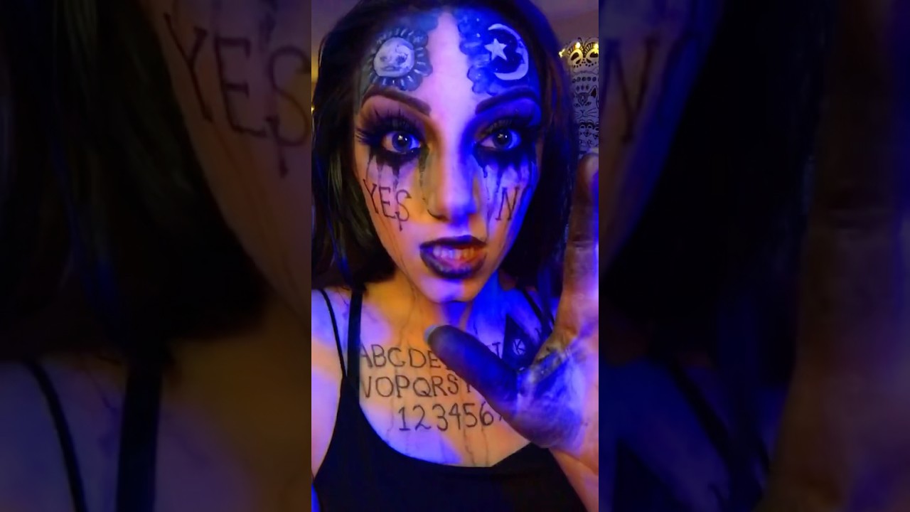 Ouija board Makeup Look #ouijaboard #makeuplook #makeuptransition #sfxmakeup