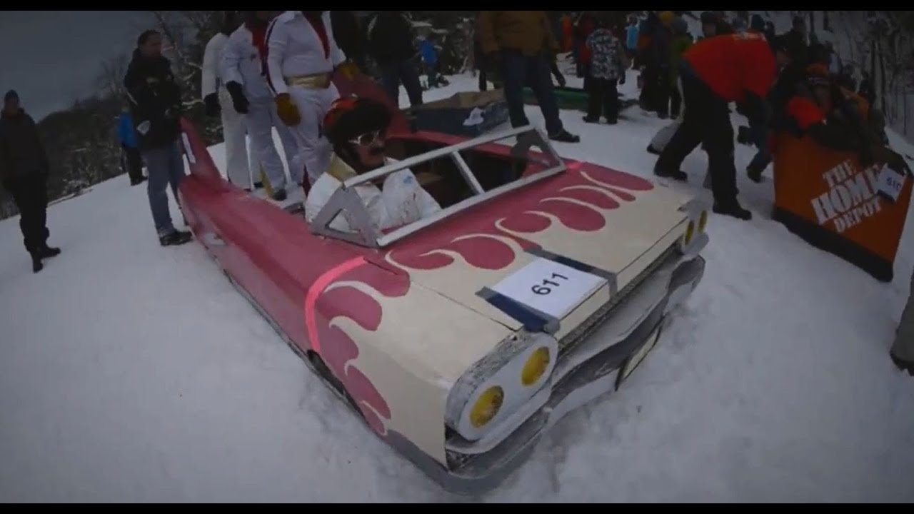 The Great Cardboard Sled Race