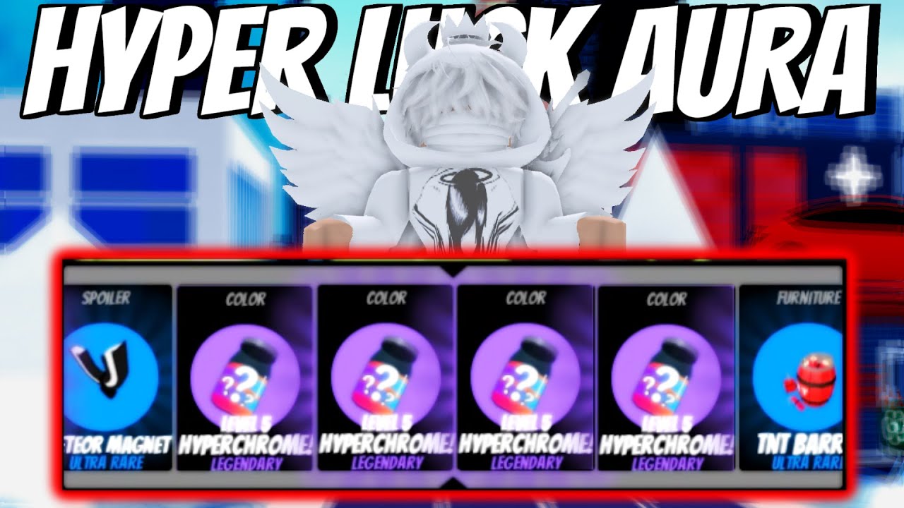 I've UNLOCKED HYPERCHROME LUCK AURA in Roblox Jailbreak