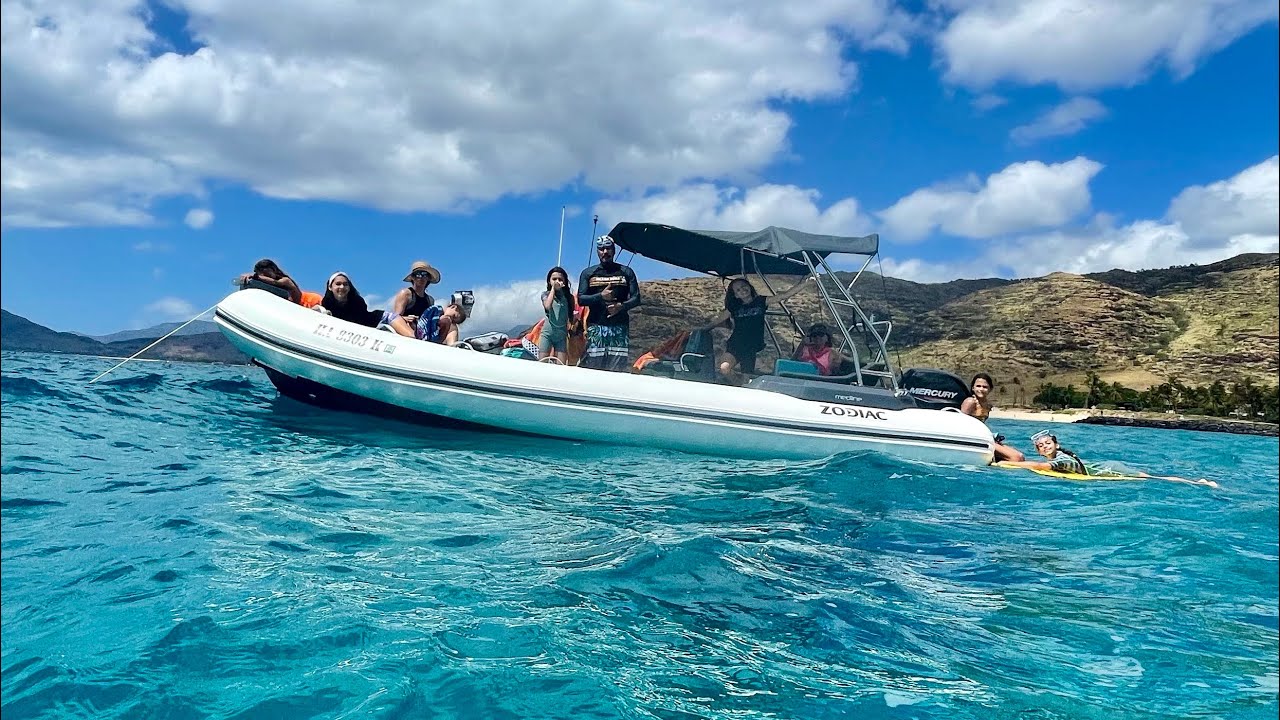 My Boat’s First Time Out To Sea In Hawaii - Zodiac Medline 6.8 RIB Boat