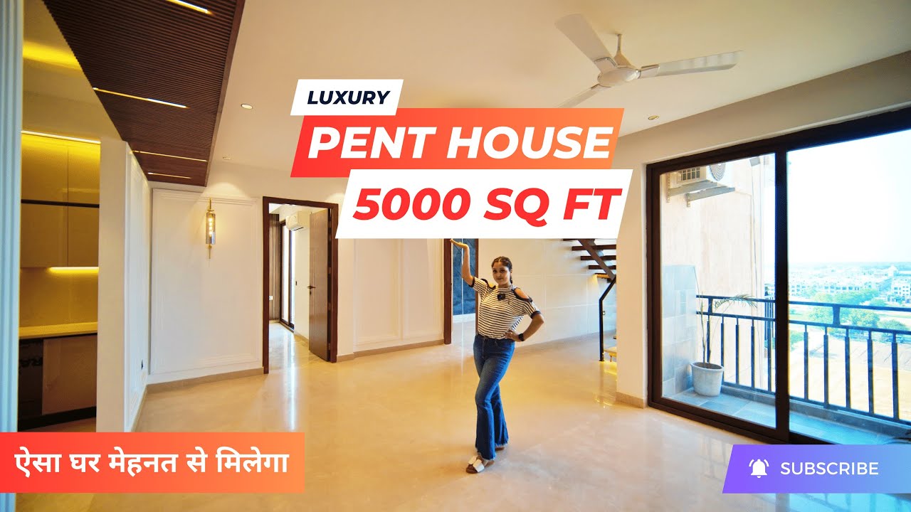 5000 Sq Ft Ultra Luxury Pent House For Sale With Roof Top Bar Area & Party Area