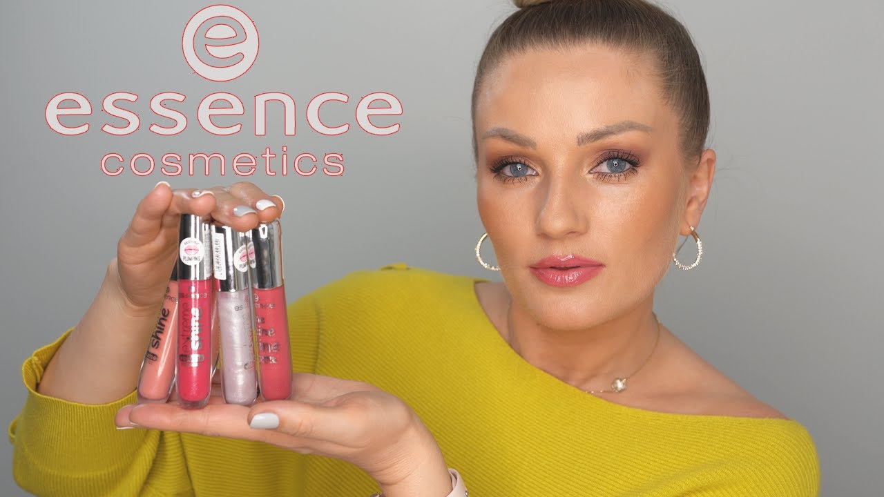 Обзор и образцы блеска для губ Essence Cosmetics Extreme Shine Volume