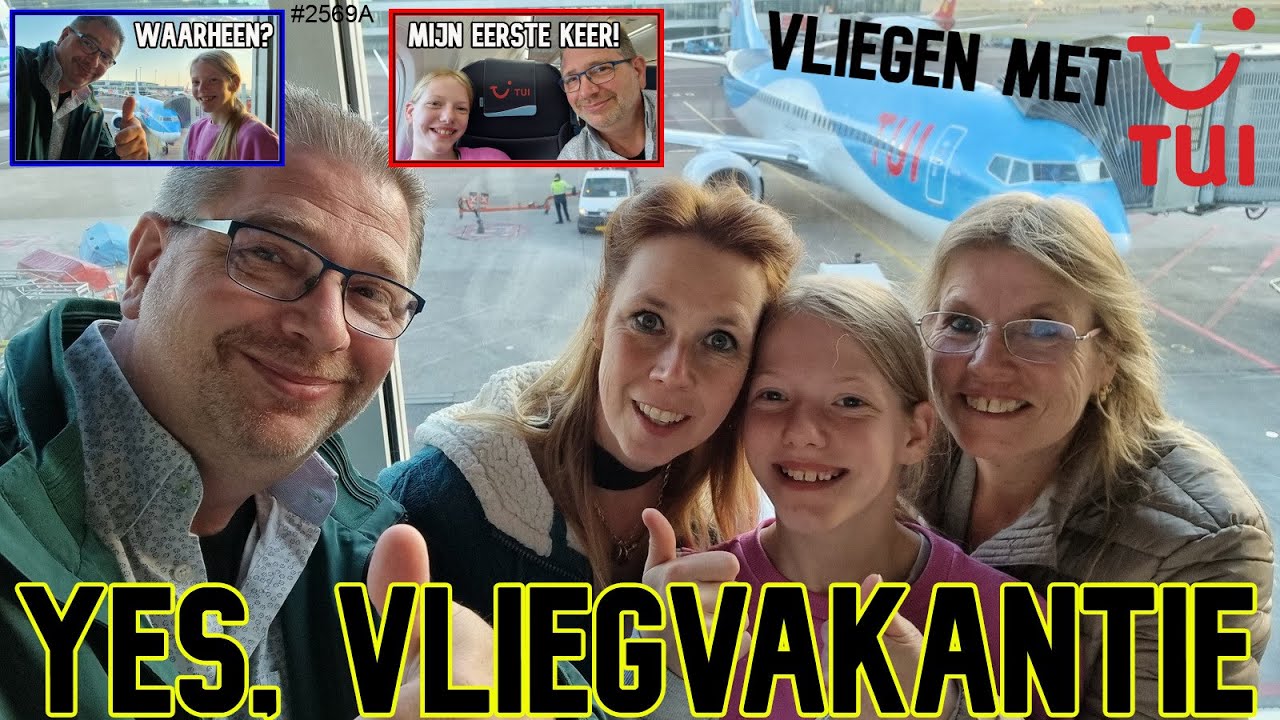 We gaan OP VAKANTIE tijdens de MEI vakantie. IK ga voor het EERST VLIEGEN. Waarheen? #TUI  #2569A