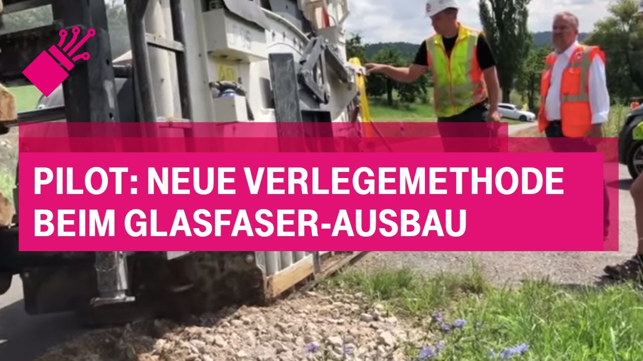 Glasfaser-Ausbau noch schneller mit dieser neuen Verlegemethode