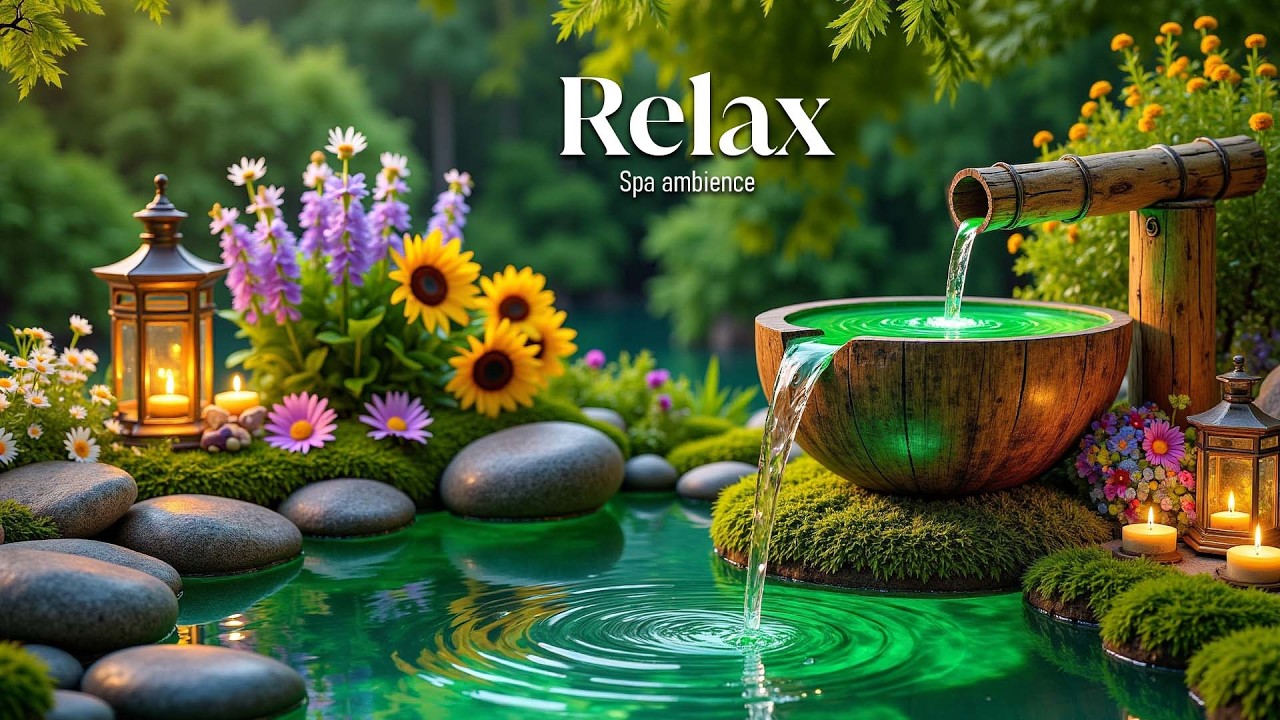 Музыка для глубокого сна, способствующая исцелению 🌿 Звуки воды и фортепианная музыка, снимают стре