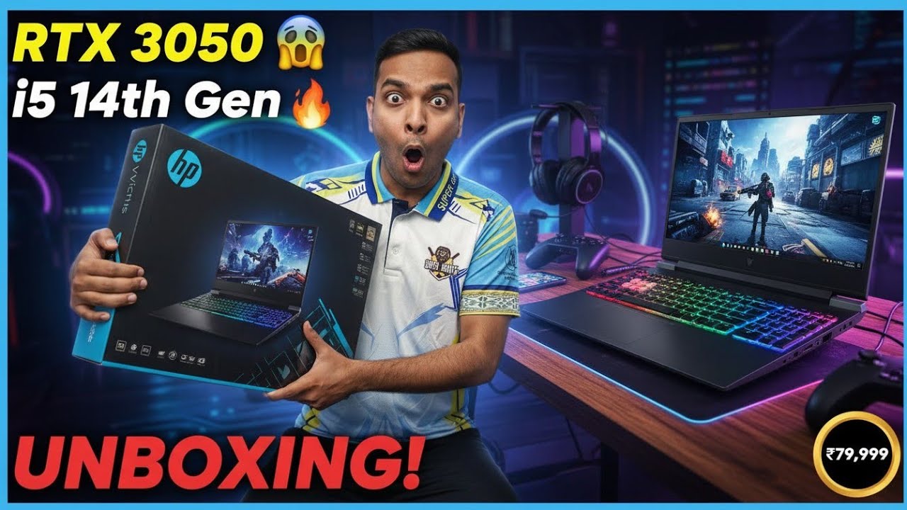 HP Victus 15 Unboxing & First Look ⚡ i5-14450HX | RTX 3050 | Honest Review in 2026
