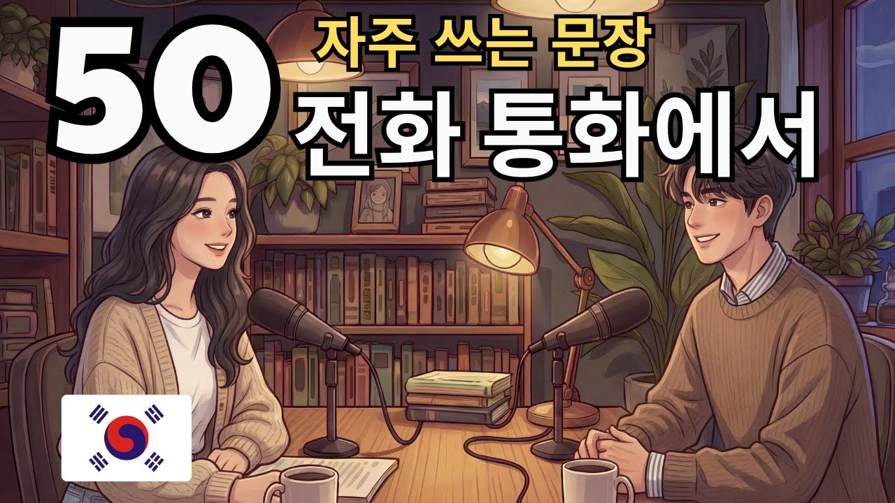 “50 Essential Phrases & How to Talk on the Phone in Korean” 오늘은 전화 통화할 때 꼭 필요한 표현 50가지를 함께 배워볼게요!