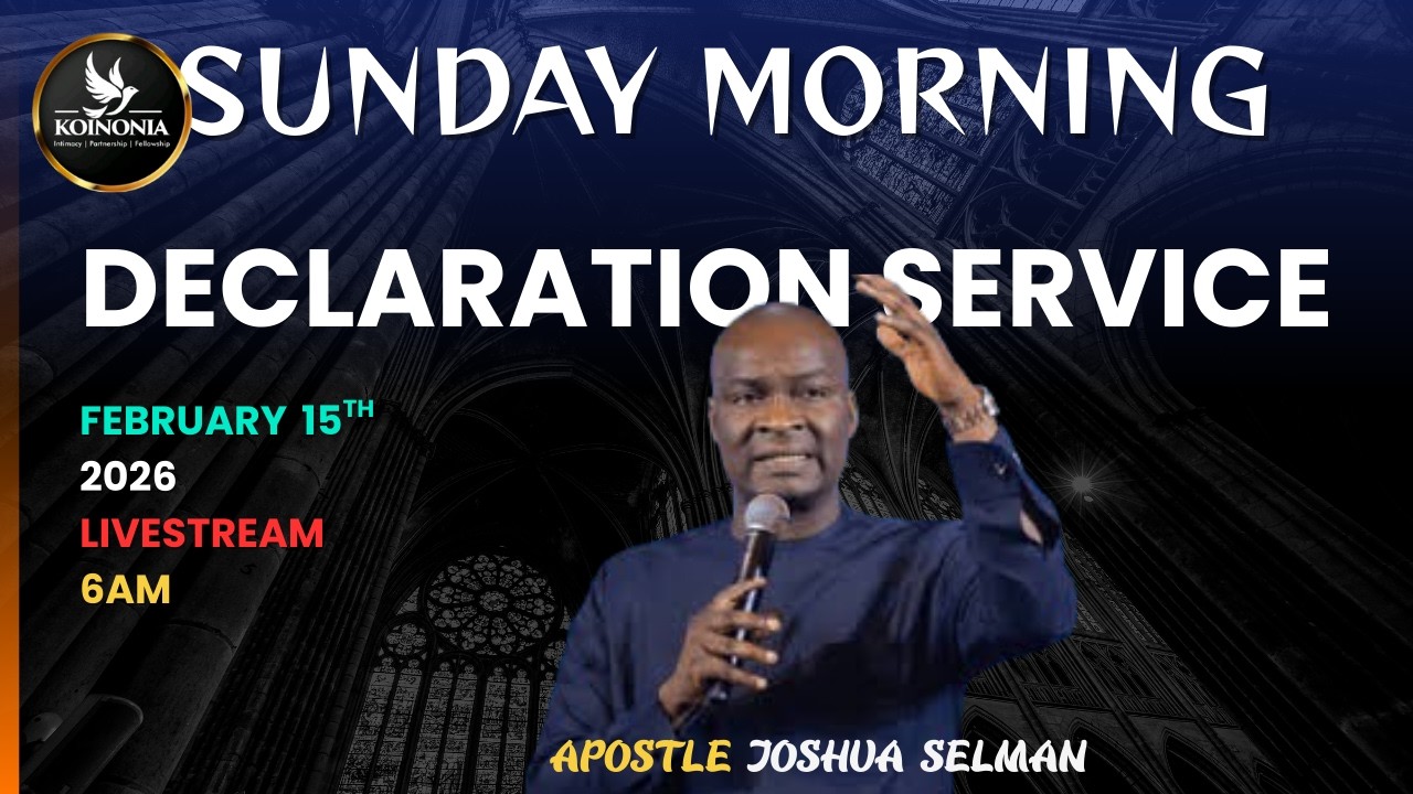 Sunday Morning Declaration Service | Apostle Joshua Selman #ECHOESOFKOINONIA #apostlejoshuaselman