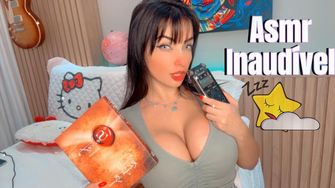 ASMR LENDO ATÉ VOCE DORMIR + INAUDÍVEL!💤 LIVRO O SEGREDO sussurros relaxantes 😴 inaudible whispering