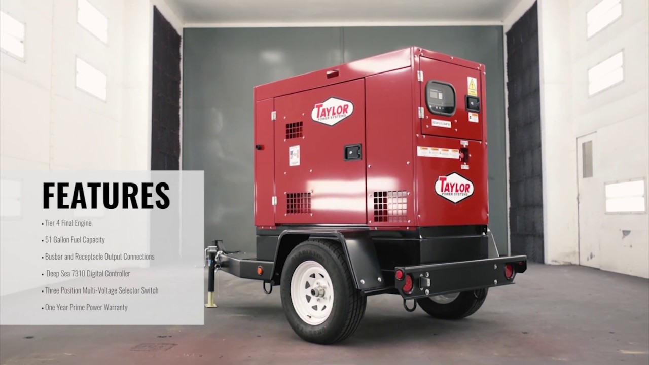 Taylor Power Systems Introduces New TR25 Tier 4 Final Mobile Generator
