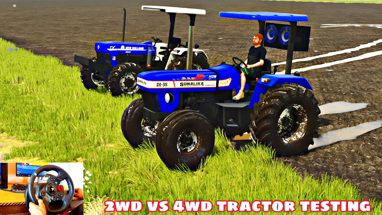 Sonalika vs newholland tractor game 2wd vs 4wd tractor compare indian tractor farming simulator 25