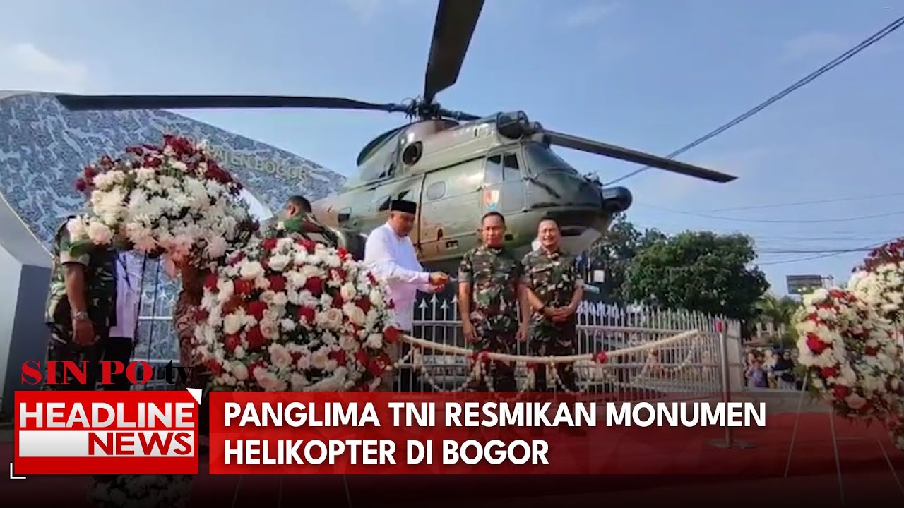 Panglima TNI Resmikan Monumen Helikopter di Bogor