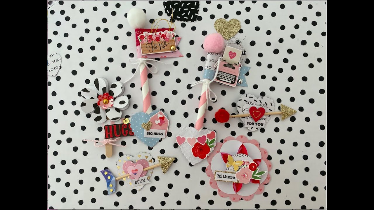 💓VALENTINE THEME 💓 DIY Paper Embellishments | PROJECT SHARE
