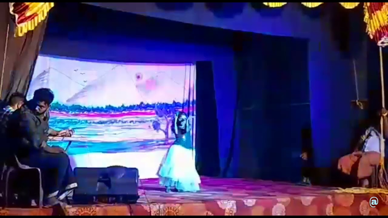 Kerala Temple Festival Stage program small Kuttie tamil song dance performance 2023