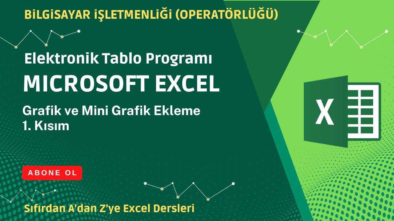 Excel Ders 3 | Grafik ve Mini Grafik Ekleme | Elektronik Tablo | Ofis Programları