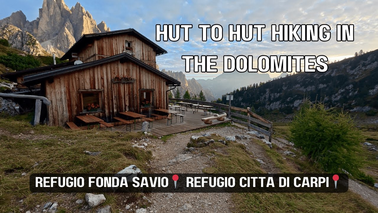 Hut to Hut Hiking In The Dolomites🛖 | Refugio Fanda Savio, Refugio Citta Di Carpi