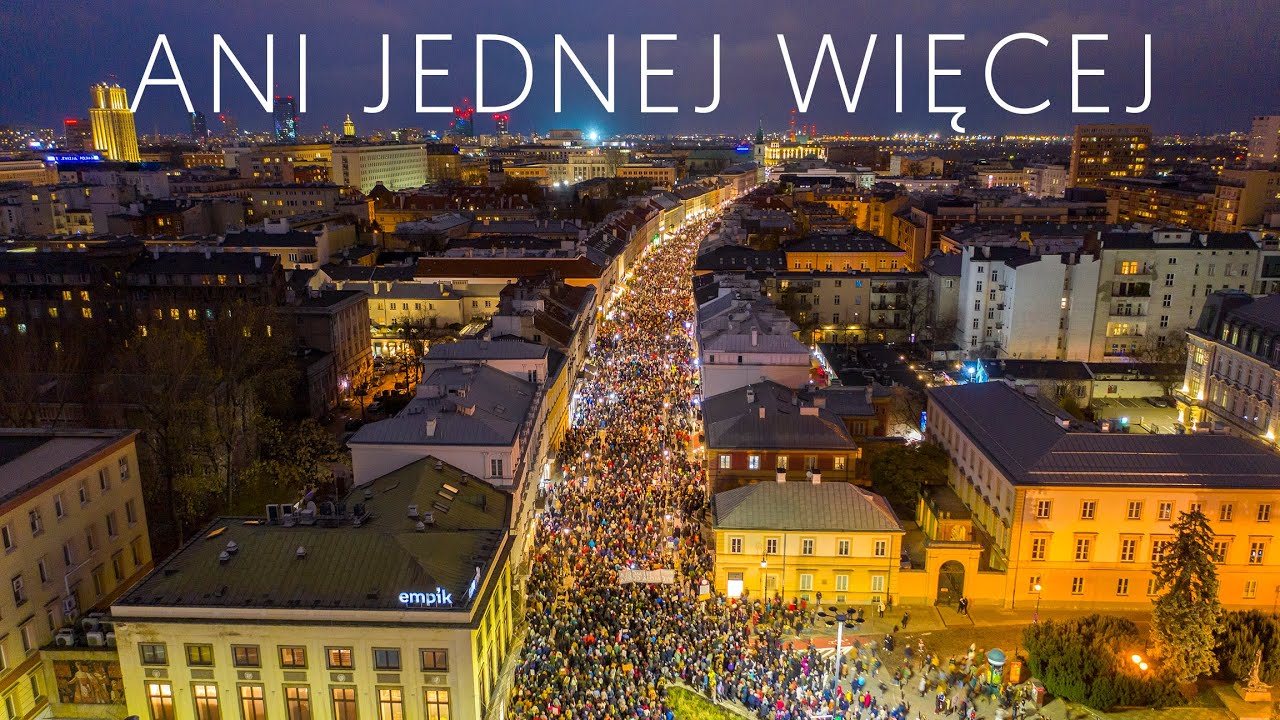 Marsz dla Izy z Pszczyny ANI JEDNEJ WIĘCEJ | Strajk Kobiet Warszawa 6.11.2021 | POLAND ON AIR