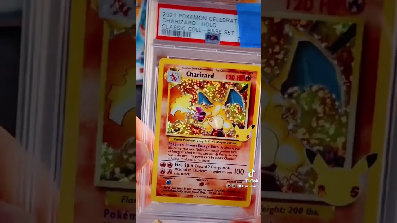 PSA Graded Charizard #tcg #psa #pokemon #viral #charizard #celebrations #psa10 #poketuber #tiktok