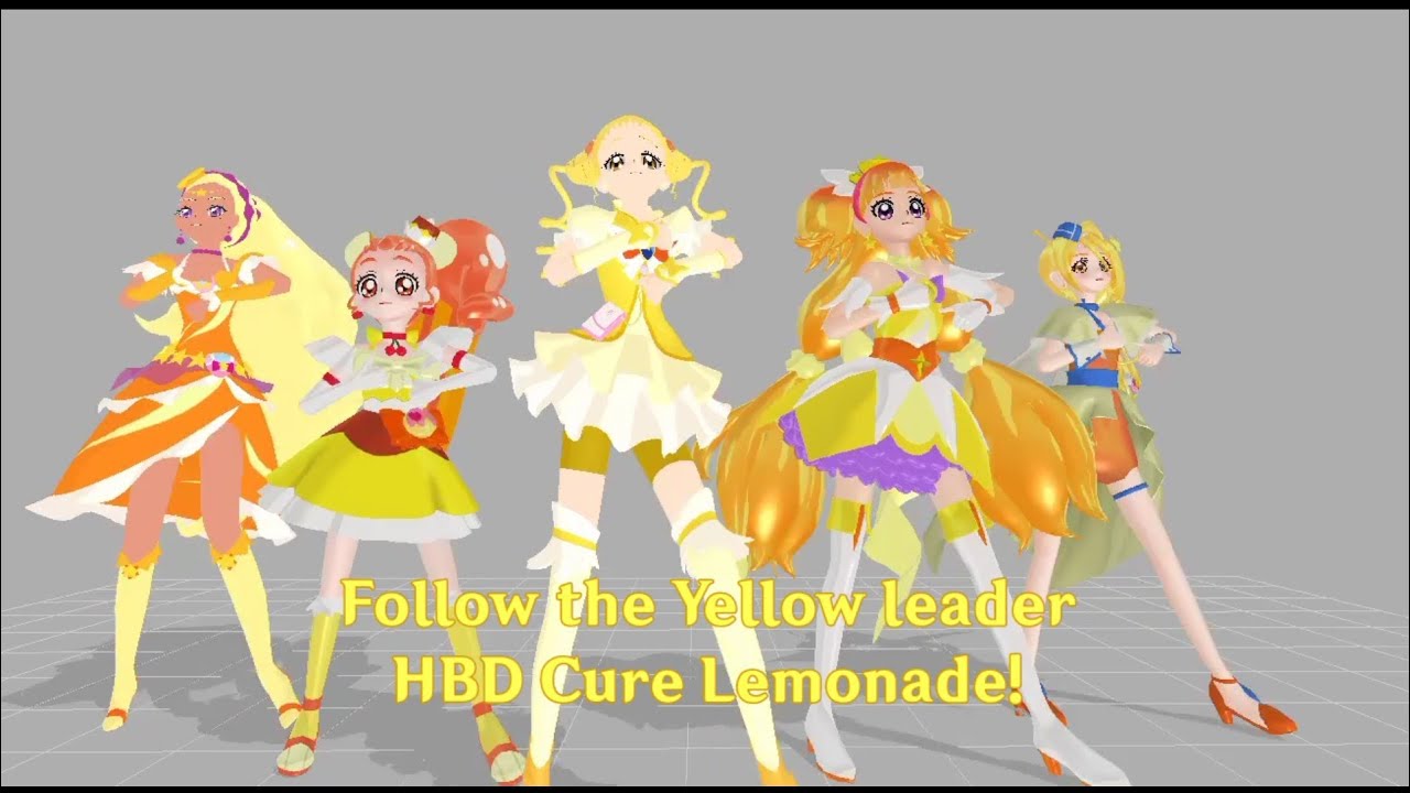 [MMD Precure] Follow the yellow leader (HBD Lemonade)