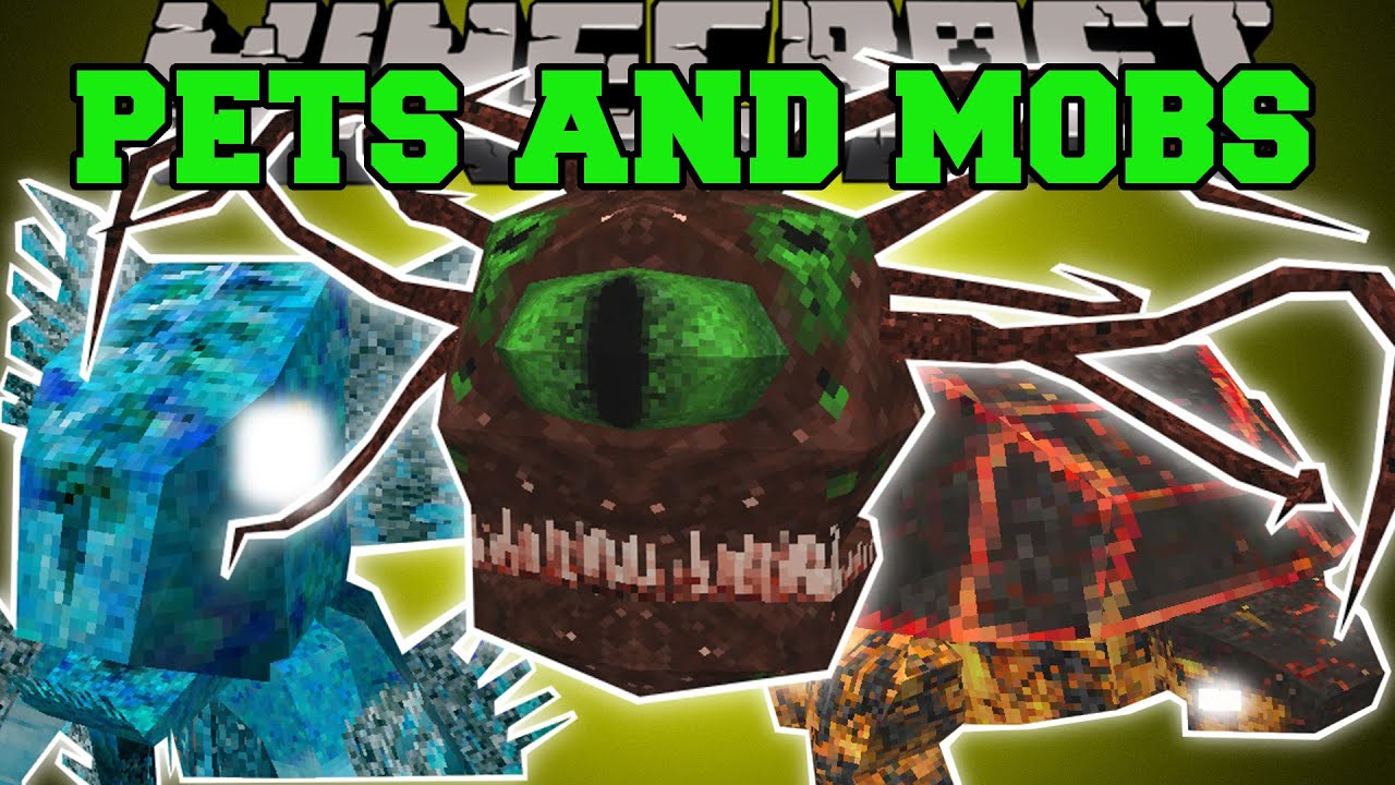 Minecraft: INSANE PETS AND MOBS (POWERFUL PETS WITH ABILITIES & SCARY MOBS!) Mod Showcase