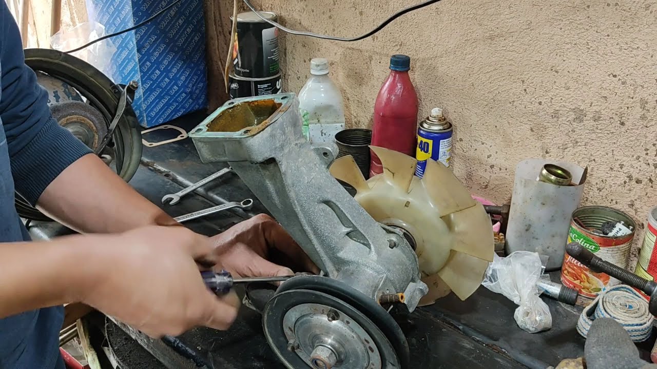 Solucionando perdida por bomba de agua fiat 600
