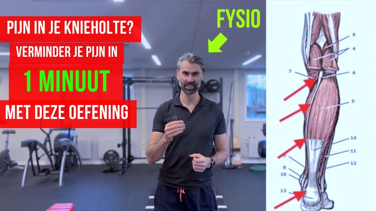 Verminder de pijn in je knieholte in 1 minuut met deze effectieve oefening
