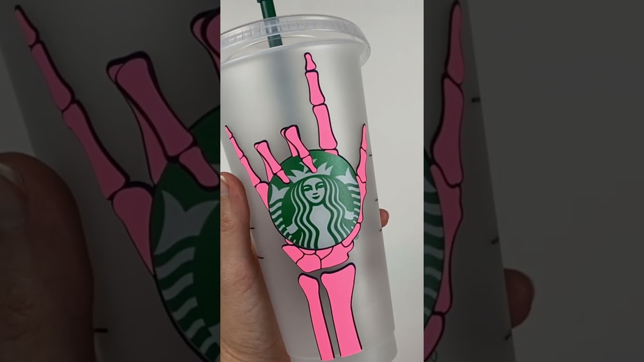 Halloween Cricut Ideas | Starbucks Wrap ☠️ 