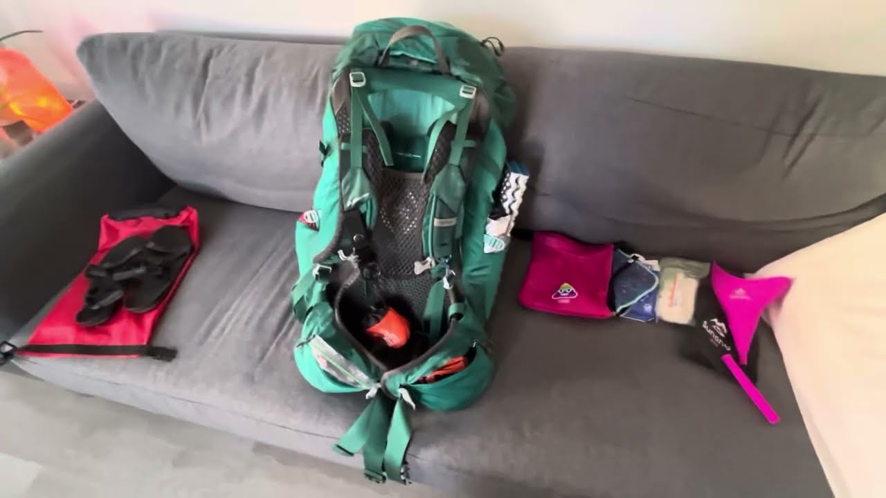 My pre-Camino packing video