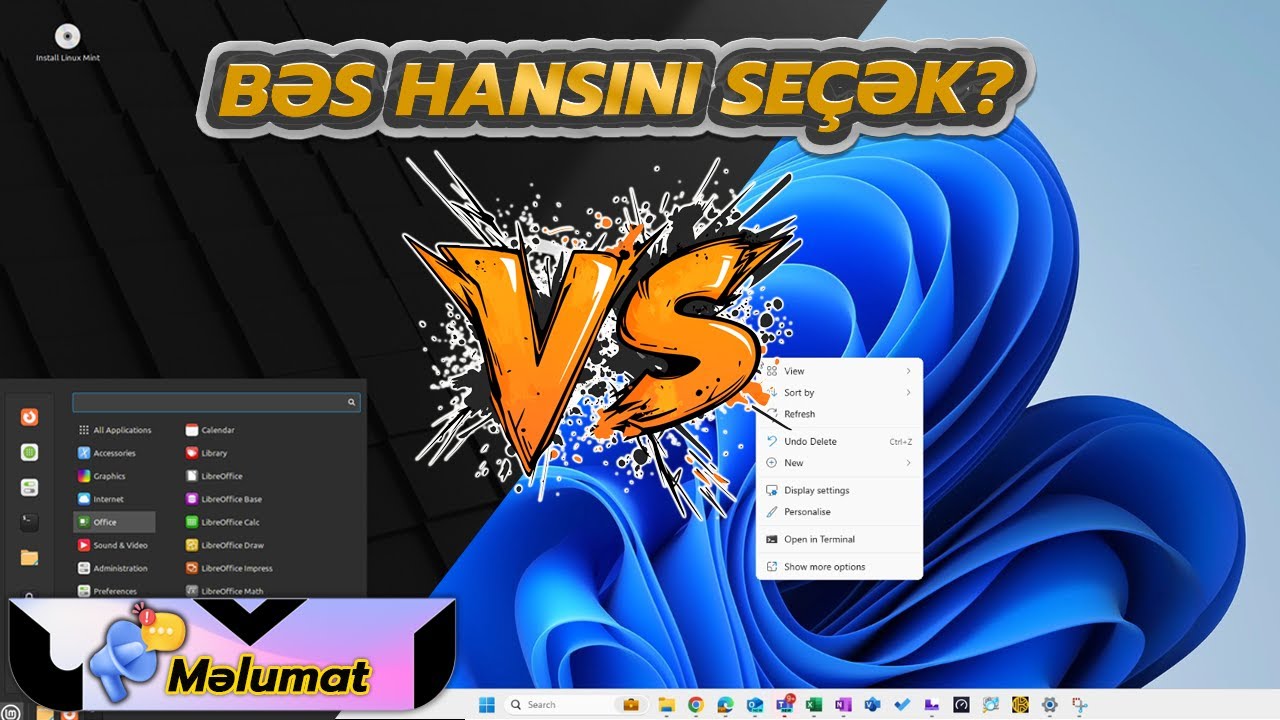 Linux Mint vs Windows 11 – Hansı Daha Yaxşıdır? | Tam İncələmə + Fərqlərin İzahı (2025)