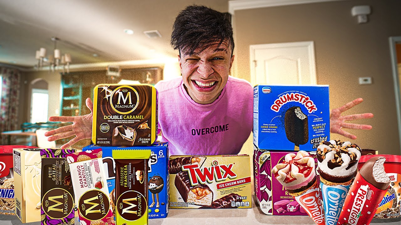 PROVANDO SORVETES DIFERENTES DOS ESTADOS UNIDOS! (M&M, TWIX) ‹ Aruan ›