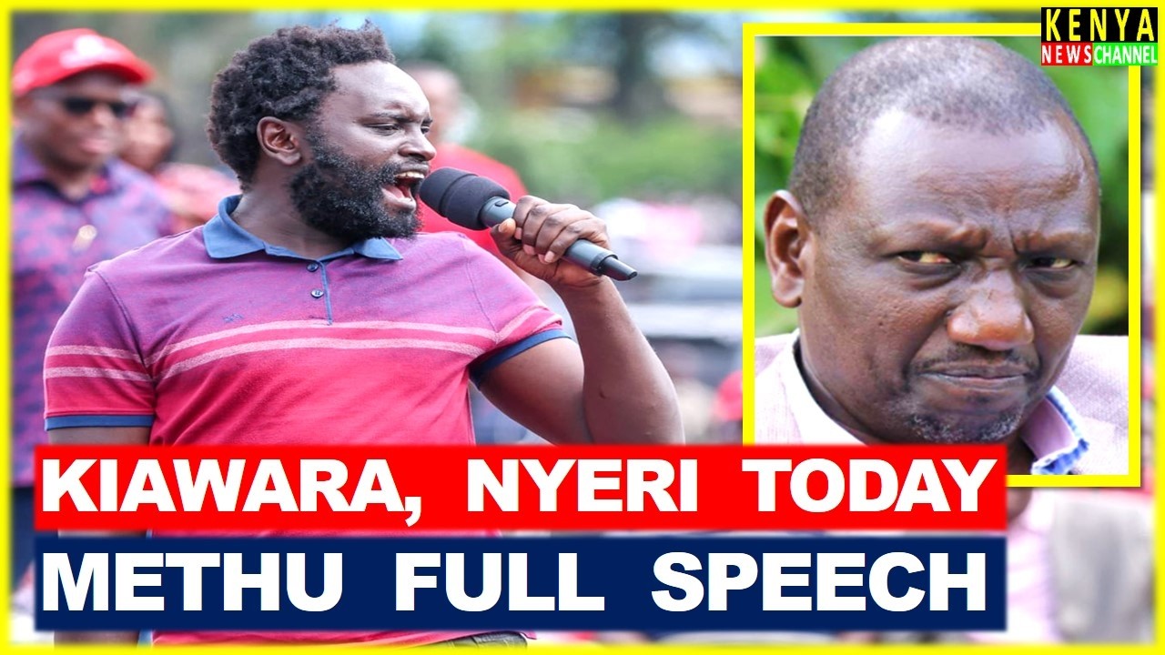SENATOR METHU ON FIRE🔥 Listen what he told Ruto with Gachagua, Kalonzo, Matiangi today Kiawara Nyeri