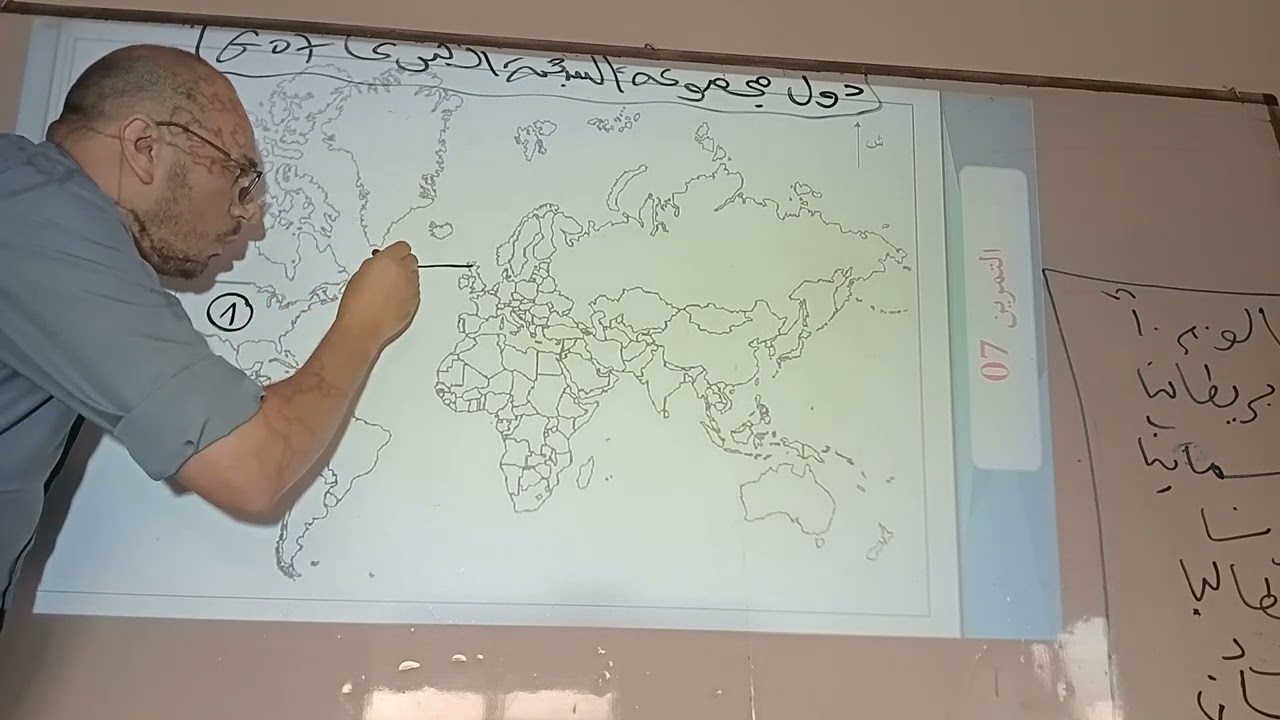 منهجية التوقيع على الخرائط / وقع على خريطة العالم الصماء مجموعة الدول الصناعية السبعة الكبار G7
