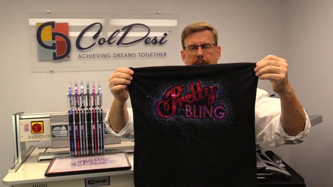 ProSpangle Bling Machine Demonstration 2018 Pretty in Bling Tank
