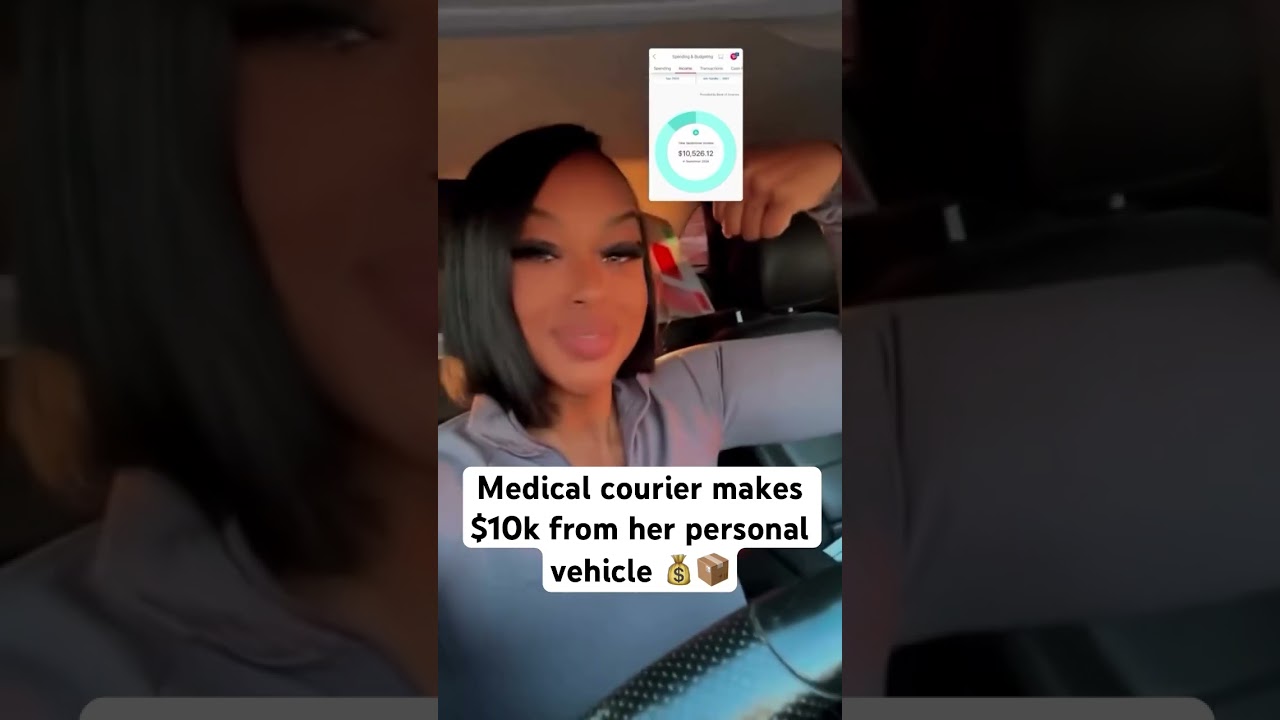 Medical Courier makes $10K 🔥📦‼️#medicaldelivery