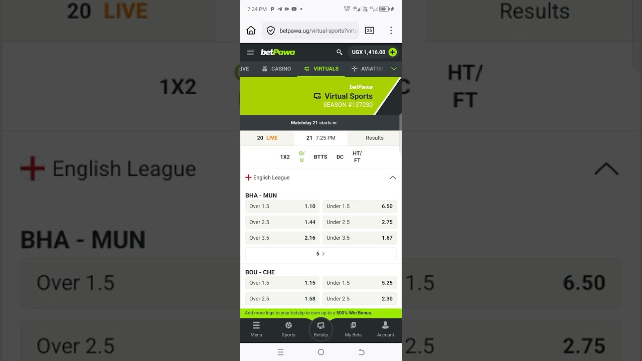 BEST OF ALL BETPAWA VIRTUAL STRATEGIES OVER 2.5 GOALS
