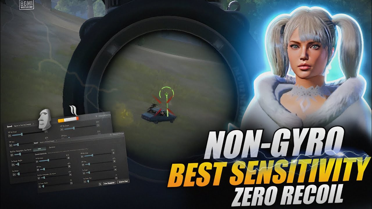 NON-GYRO BEST SENSITIVITY FOR ZERO RECOIL LASER SPRAY | BGMI NON GYRO SENSITIVITY | BGMI