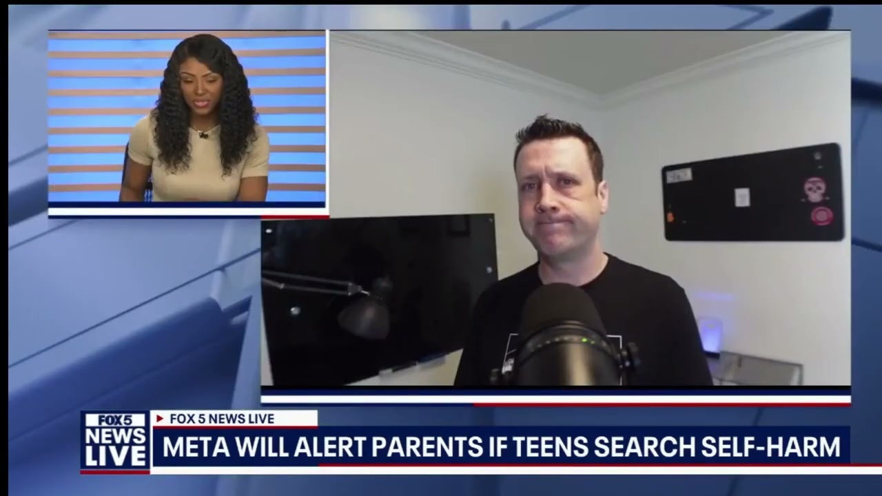 Meta will Alert Parents if Teens Search Self-Harm. My interview with Fox 6 News Atlanta.