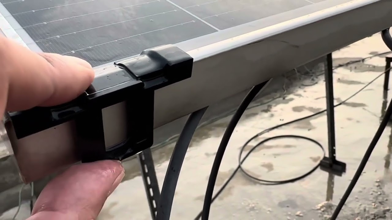Water drainage clips for solar panels must watch