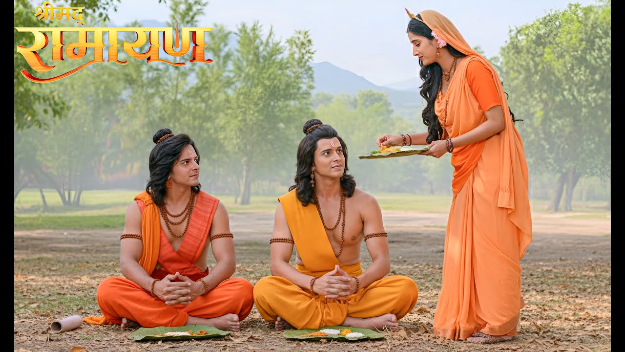जब सीता माता ने श्रीराम और लक्ष्मण जी को परोसा भोजन || Shrimad Ramayan