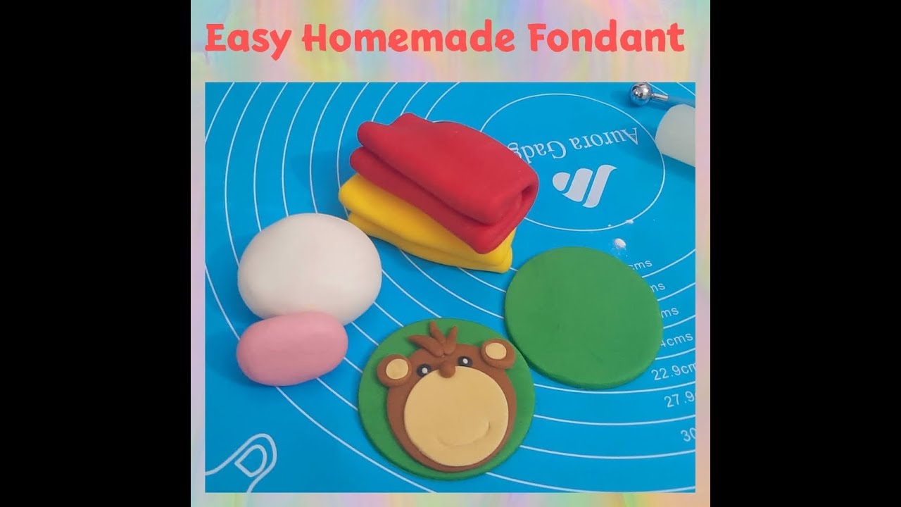 Homemade Fondant Recipe  |  Easy Fondant Recipe Without Marshmallow