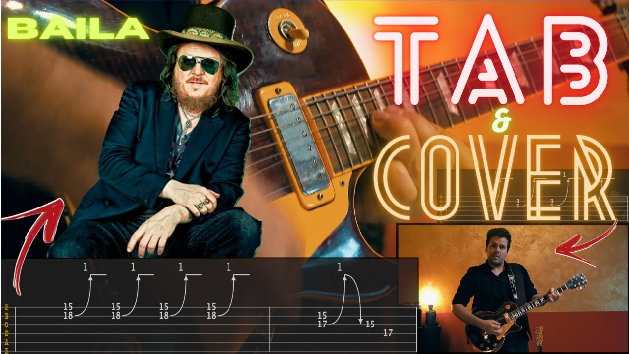 Baila Morena Tutorial Tab Guitar Cover W/Chords - Zucchero