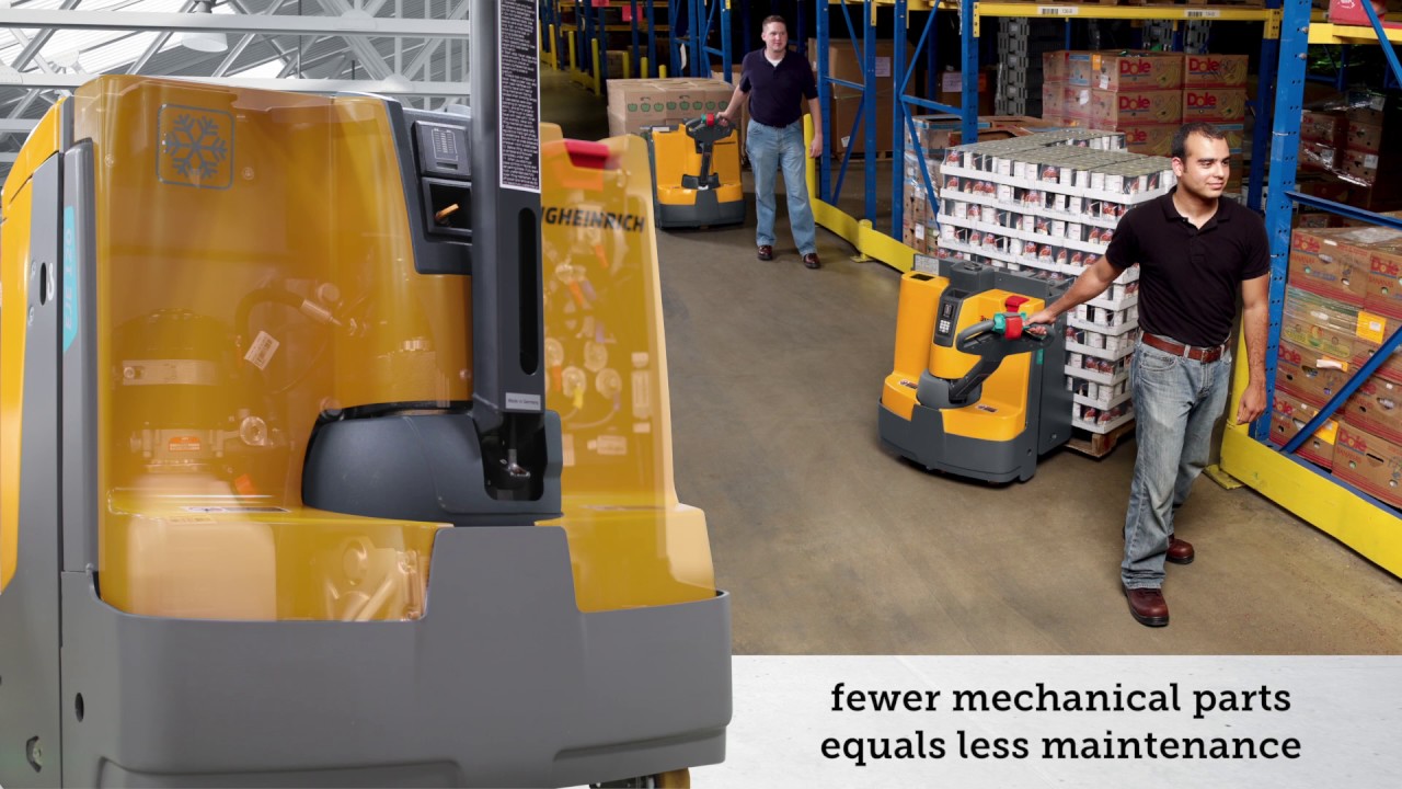 The Jungheinrich® EJE 120 Electric Walkie Pallet Jack