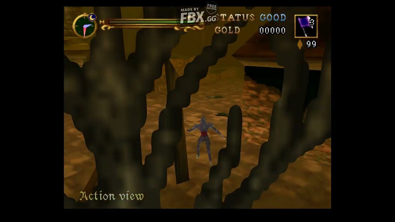 Castlevania   Legacy of Darkness burning village