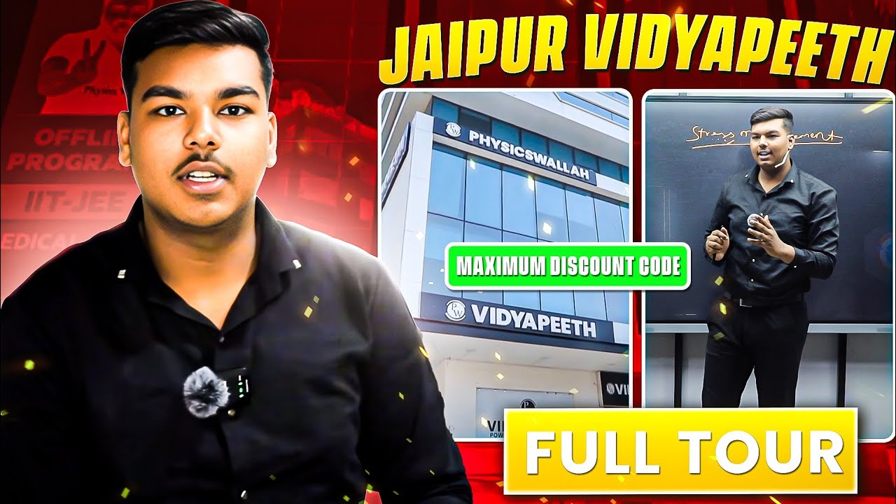 Jaipur Vidyapeeth Luxurious Center Tour Ft. Agrim Porwal ⚡ || PW Vidyapeeth Jaipur || Shiniing Sun